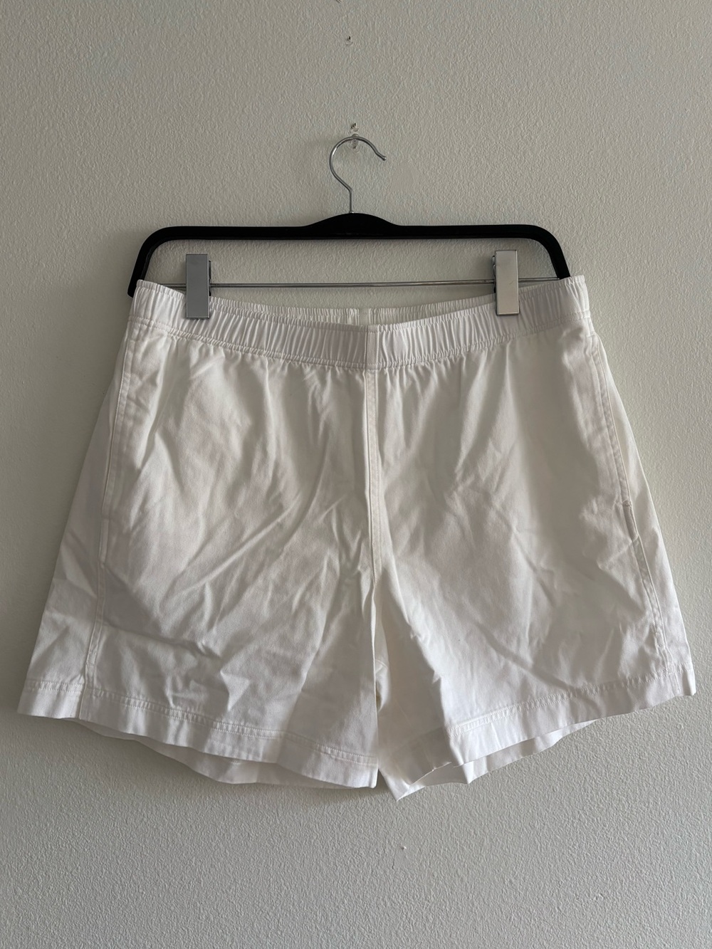 AYR Classic White Cotton Pull On Shorts XL